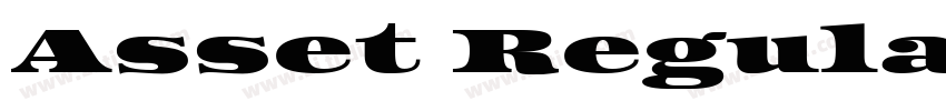 Asset Regular字体转换